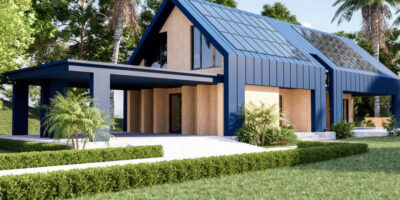 solar panels roof modern house harvesting renewable energy w terra-energys.de